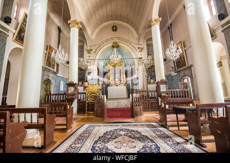 Innenraum der Armenischen Apostolischen Orthodoxen Kirche trp Kevork" in Plovdiv (Bulgarien) Stockfoto