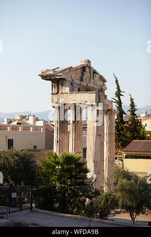 Römische Agora in Plaka Athen Griechenland Ruine Stockfoto