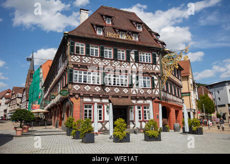 Hotel Post in Nagold, Deutschland Stockfoto