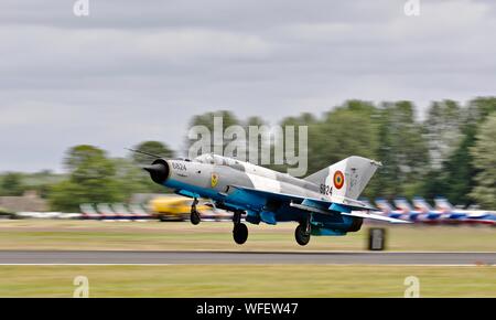 Rumänischen Luftstreitkräfte Mikoyan-Gurevich MiG-21 LanceR C Stockfoto