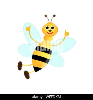 Biene, Honig, Holz- Honig Pendelarm, Glas voll mit Honig. Organische und natürliche Produkt. Organic Food Design Konzept. Stock Vektor