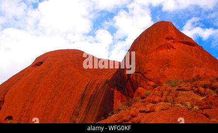 Roten Felsen Uluru-Katatjuta National Park, Australien Stockfoto