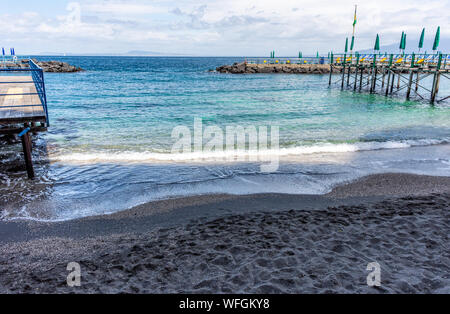 Italien, Sorrento Küste zum Baden, ausgestattet Stockfoto