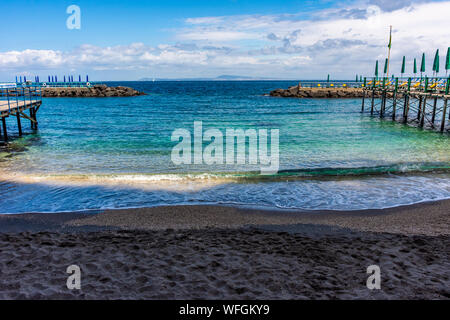 Italien, Sorrento Küste zum Baden, ausgestattet Stockfoto