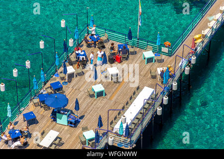 Italien, Sorrento Küste zum Baden, ausgestattet Stockfoto