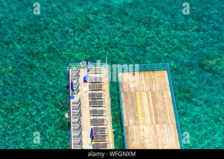 Italien, Sorrento Küste zum Baden, ausgestattet Stockfoto