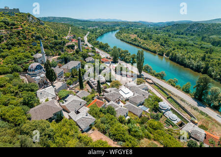 Pocitelj Dorf, Capljina, Bosnien und Herzegowina Stockfoto