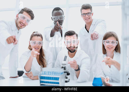Creative Team junger Wissenschaftler. Stockfoto