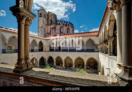 Tomar, Portugal, Klöster im Convento de Cristo Stockfoto