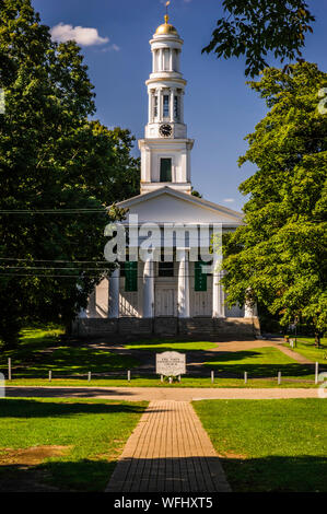 Erste Gemeindekirche Madison Grün Historic District Madison, Connecticut, USA Stockfoto