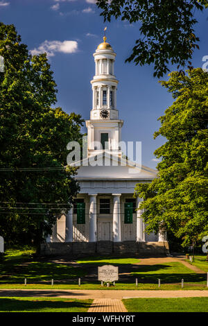 Erste Gemeindekirche Madison Grün Historic District Madison, Connecticut, USA Stockfoto