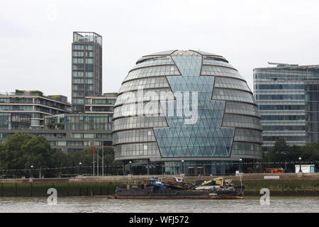 Ein Foto des externen der City Hall, London, August 2019 Stockfoto