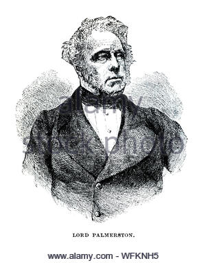 Henry John Temple, Lord Palmerston, 1784-1865, war der Premierminister von Großbritannien bei zwei Gelegenheiten im 1800er Jahrgang Illustration von 1900 Stockfoto