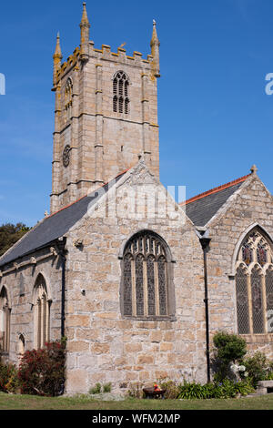 Kirche St. Ia Cornwall Nummer 3839 Stockfoto