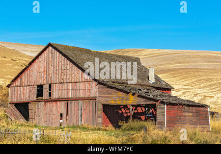 Washington, Palouse Region, Endicott-Str. John Straße, verlassene Scheune Stockfoto