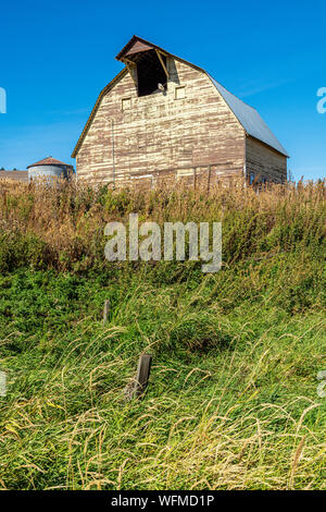 Washington, Palouse Region, Hwy 26, Holz- scheune, Herbst Stockfoto