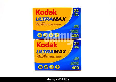 Kodak Ultramax Film 400 Kartons Stockfoto