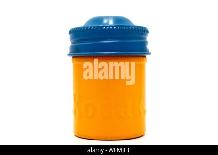 Vintage Kodak Zinn roll Container Stockfoto