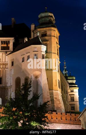 Polen, voïvodie Kleinpolen, Krakau, Stare Miasto Bezirk, Weltkulturerbe, Altstadt, dem Schloss Wawel und seine Kathedrale Stockfoto