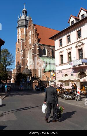 Polen, voïvodie Kleinpolen, Krakau und Kazimierz Kazimierz, dem Jüdischen Viertel, Wolnica-platz Stockfoto