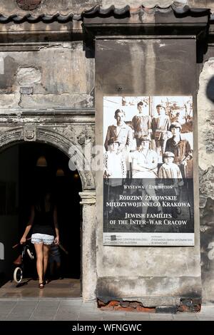 Polen, voïvodie Kleinpolen, Krakau und Kazimierz Kazimierz, dem Jüdischen Viertel, der Szeroka Straße Stockfoto