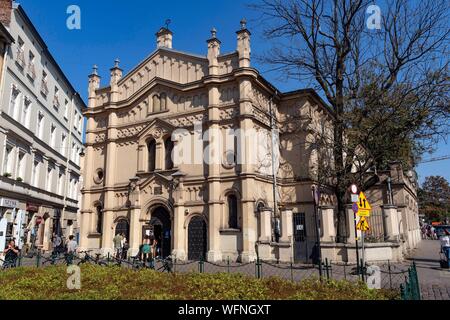 Polen, voïvodie Kleinpolen, Krakau und Kazimierz Kazimierz, dem Jüdischen Viertel, Synagoga Tempel Stockfoto