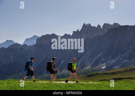 Italien, Venetien, in der Provinz Belluno, Dolomiten, UNESCO Weltnaturerbe, Passo Giau Pass oder Santa Lucia Pass (2462 m) Stockfoto