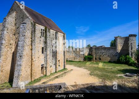 Frankreich, Yvelines, Haute Vallée de Chevreuse natural Regional Park, Chevreuse, Château de la Madeleine, Dungeon Stockfoto