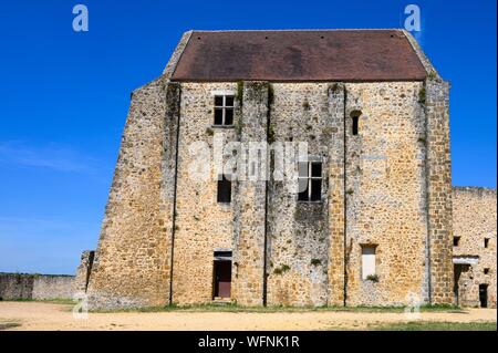 Frankreich, Yvelines, Haute Vallée de Chevreuse natural Regional Park, Chevreuse, Château de la Madeleine, Dungeon Stockfoto