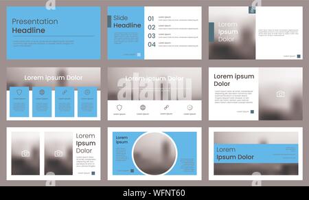 Moderne aqua blau Präsentation Vorlage. Infografik Vorlage Vektor. Verwenden Sie für geschäftliche Daten Visualisierung, Broschüren, Banner, Präsentationen, etc. Stock Vektor