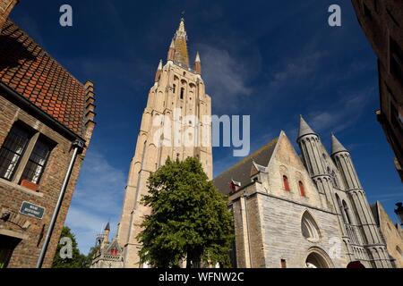 Belgien, Westflandern, Brügge, das historische Zentrum von der UNESCO als Weltkulturerbe, St. Salvator Kathedrale (Sint Salvatorskathedraal) im 10. Jahrhundert, das ist die älteste Pfarrkirche in Brügge erbaut aufgeführt Stockfoto