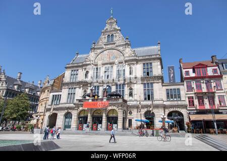 Belgien, Ost-flandern, Gent, Stadttheater Gebäude, Royal Dutch Theater erbaut in 1899, auf Sint-Baafsplein Stockfoto