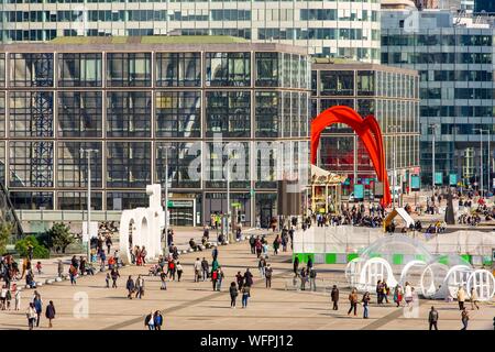 Frankreich, Hauts de Seine, La Defense, Parvis oder der Esplanade Stockfoto