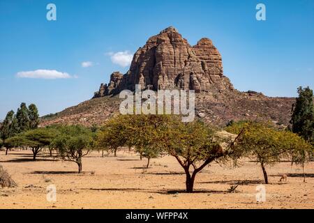 Äthiopien Tigray regionalen staatlichen, Gheralta, Landschaft Stockfoto