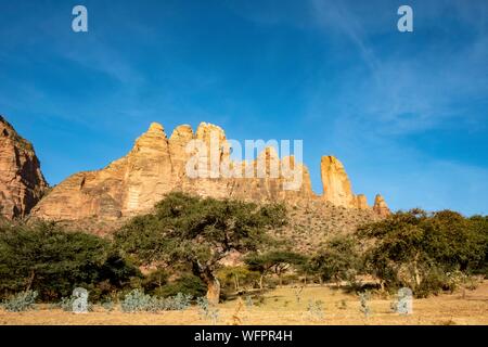 Äthiopien Tigray regionalen staatlichen, Gheralta, Landschaft Stockfoto