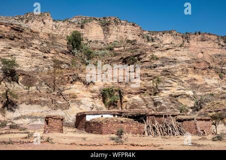 Äthiopien Tigray regionalen staatlichen, Gheralta, Dorf Stockfoto