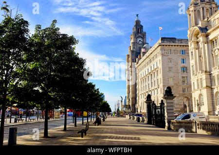 Vereinigtes Königreich, Liverpool, Albert Dock, als Weltkulturerbe von der UNESCO, Rathaus Stockfoto