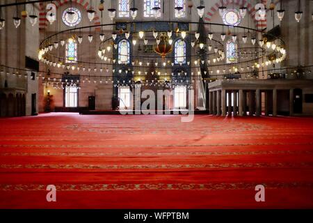 Türkei, Istanbul, historischen Zentrum als Weltkulturerbe von der UNESCO, Suleymaniye Bezirk, Süleymaniye Camii (Süleymaniye Moschee) vom Architekten Mimar Sinan gebaut Stockfoto