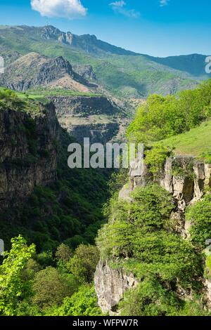 Armenien, Lorri region, Debed Tal, Umgebung von Alaverdi, auf dem Wanderweg zwischen Sanahin und Haghpat Stockfoto