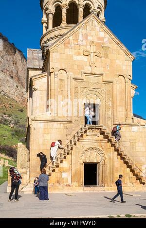 Armenien, Kotayk region, Umgebung von Kraljevo, Amaghou Tal, Kloster Noravank, 14. Jahrhundert Surb Astvatsatsin Kirche (Heilige Mutter Gottes) Stockfoto