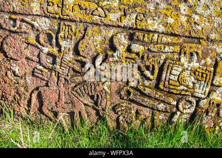 Armenien, Gegharkunik region, Umgebung von Sevan, Noraduz (oder noratus), Friedhof der mittelalterlichen Gräbern genannt Khachkars am Ufer des Sevan See Stockfoto