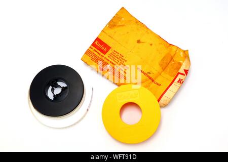 Jahrgang 1970 s KODAK Super 8-mm-Film von Kodak verarbeitet Stockfoto