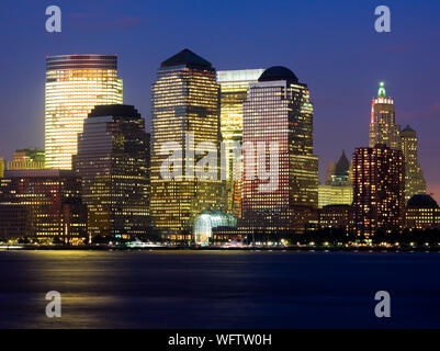 New York City bei Nacht Stockfoto
