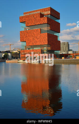 Museum aan de Stroom, MAS, in Antwerpen, Belgien Stockfoto