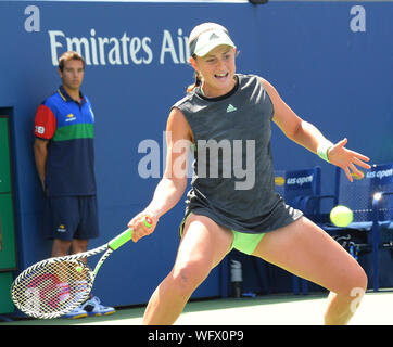 New York, USA. 31 Aug, 2019. Tag 6 Jelena Ostapenko (lat.) In der dritten Runde der Credit: Roger Parker/Alamy leben Nachrichten Stockfoto