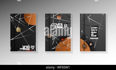 Abstract Book Cover Design mit einem Galaxy Hintergrund. vector Abbildung im EPS 10. Stock Vektor