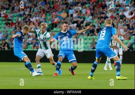 31 augustus 2019 Groningen, Niederlande Fußball Niederländische Eredivisie FC Groningen gegen Herakles 31-08-2019: Voetbal: FC Groningen gegen Herakles: Groningen Eredivisie seizoen 2019 - 2020 (L-R) Stockfoto