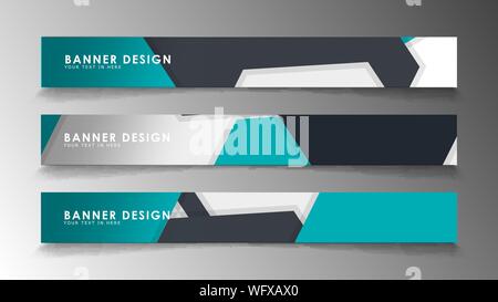 Satz von Banner Vorlagen mit abstrakten Hintergrund. Moderne vektor Banner mit polygonalen Hintergrund. Stock Vektor
