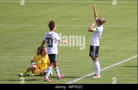 Kassel, Deutschland. 31 Aug, 2019. firo: 2019/2020 31.08.2019 Fußball, Frauen, Damen. Em-Qualifikation, Nationalmannschaft Deutschland - Montenegro 10:0 Jubel, Alexandra Popp | Verwendung der weltweiten Kredit: dpa/Alamy leben Nachrichten Stockfoto