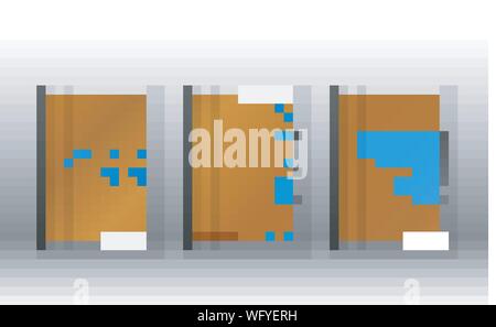 Abdeckung Buch mit einem geometrischen Design Hintergrund. Für Banner, Plakate, Flugblätter, Poster Designs, etc. Eps 10 Vektor Vorlage gültig Stock Vektor